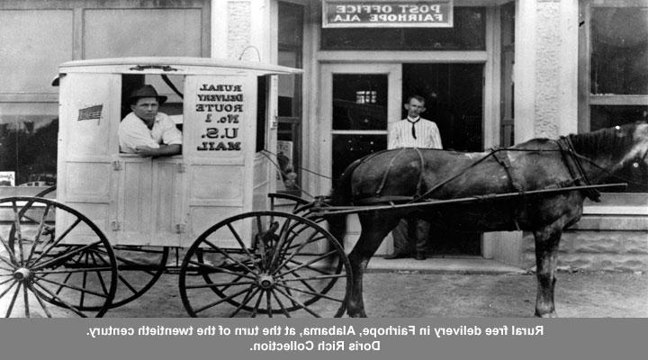 20世纪初，美国费尔霍普的农村免费送货